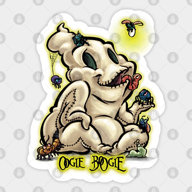 Oogie Boogie Baby Sticker by majanation